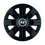 Set 4 Capace Roti, potrivite jantelor de R14, pentru Hyundai, model Cosmos Negru