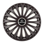 Set 4 Capace Roti, potrivite jantelor de R14, pentru Lexus, model dino Negru