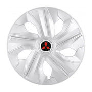Set 4 Capace Roti, potrivite jantelor de R14, pentru Mitsubishi, model luna cromat