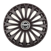 Set 4 Capace Roti, potrivite jantelor de R14, pentru Nissan, model dino Negru