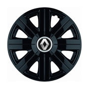 Set 4 Capace Roti, potrivite jantelor de R14, pentru Renault, model Cosmos Negru