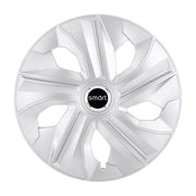 Set 4 Capace Roti, potrivite jantelor de R14, pentru Smart, model luna cromat