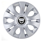 Set 4 Capace Roti, potrivite jantelor de R15, Compatibil Cu Dacia, model top crom