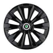 Set 4 Capace Roti, potrivite jantelor de R15, pentru Skoda, model delta negru