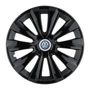 Set 4 Capace Roti, potrivite jantelor de R15, pentru Volkswagen, model delta negru
