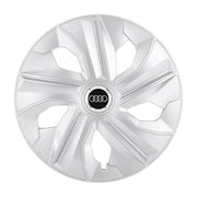 Set 4 Capace Roti, potrivite jantelor de R16, pentru Audi, model luna cromat