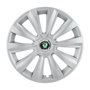 4 darabos dísztárcsa készlet, R16 felnikre alkalmas, Skoda delta modellhez, króm