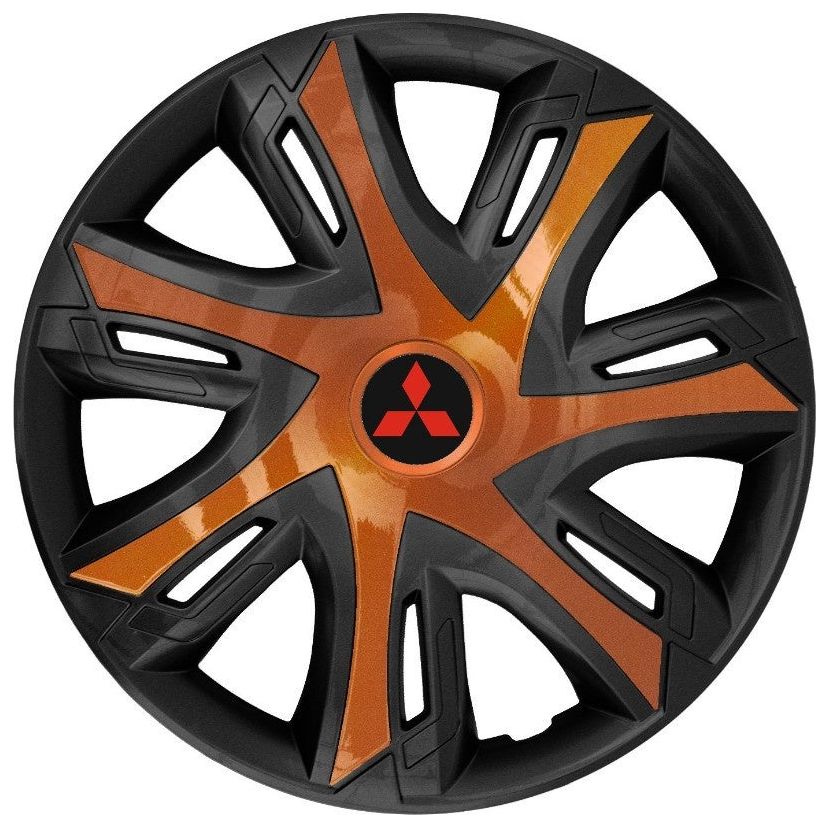 Set 4 capace roti Power bicolor cooper R16 Compatibil Cu Mitsubishi