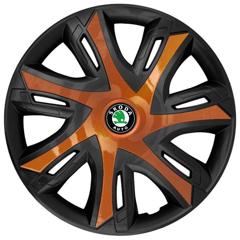 Set 4 capace roti Power bicolor cooper R16 Compatibil Cu Skoda
