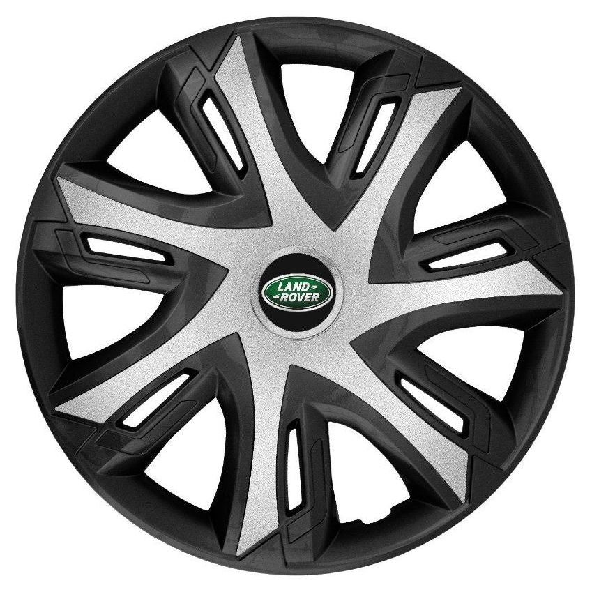 Set 4 capace roti power bicolor silver R15 Compatibil Cu Land Rover