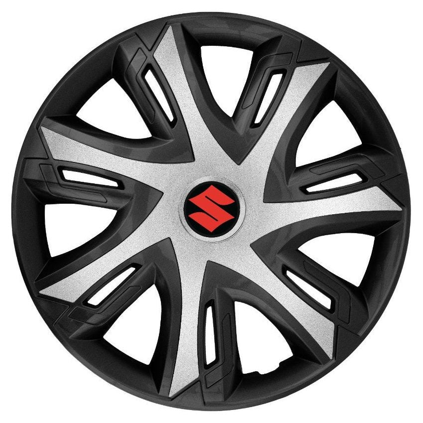 Set 4 capace roti Power Bicolor Silver R15 Compatibil Cu Suzuki