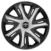 Set 4 capace roti Power Bicolor Silver R15 Compatibil Cu Toyota