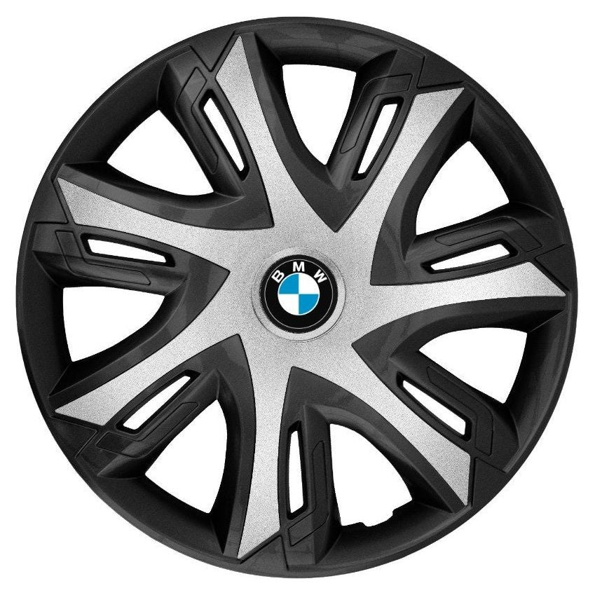 4 db-os Power Bicolor ezüst R16 dísztárcsa készlet, BMW-vel kompatibilis