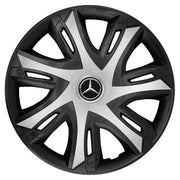 Set 4 capace roti power bicolor silver R16 Compatibil Cu Mercedes-Benz