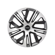 4 db-os 15 colos (R15) kerékborító készlet hollószürke-fekete, Audi autókkal kompatibilis