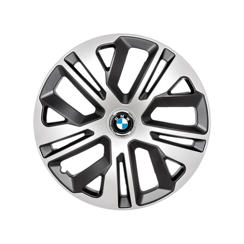 Set 4 Capace Roti 16 inchi (R16) Raven Gri-Negru, Compatibile Cu BMW