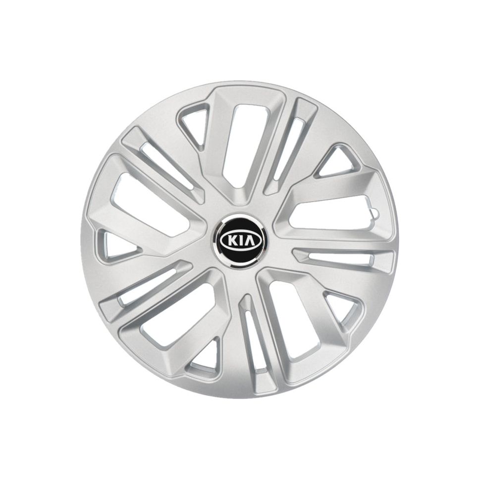 4 db-os 14 hüvelykes (R14) kerékborító készlet, hollószürke, Kia-val kompatibilis