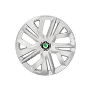 4 db-os 15 colos (R15) kerékborító készlet, hollószürke, Skoda kompatibilis