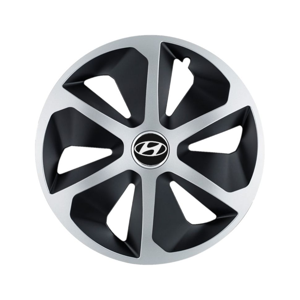 Set 4 capace roti Roco Gri-Negru R13 pentru gama auto Hyundai