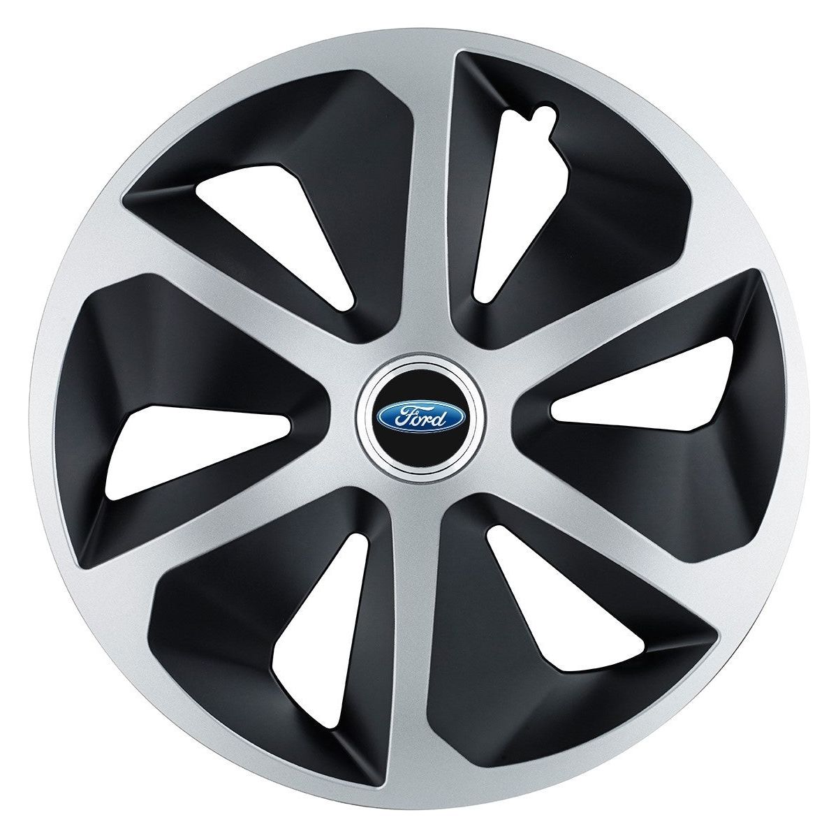 Set 4 capace roti Roco Gri-Negru R17 pentru gama auto Ford