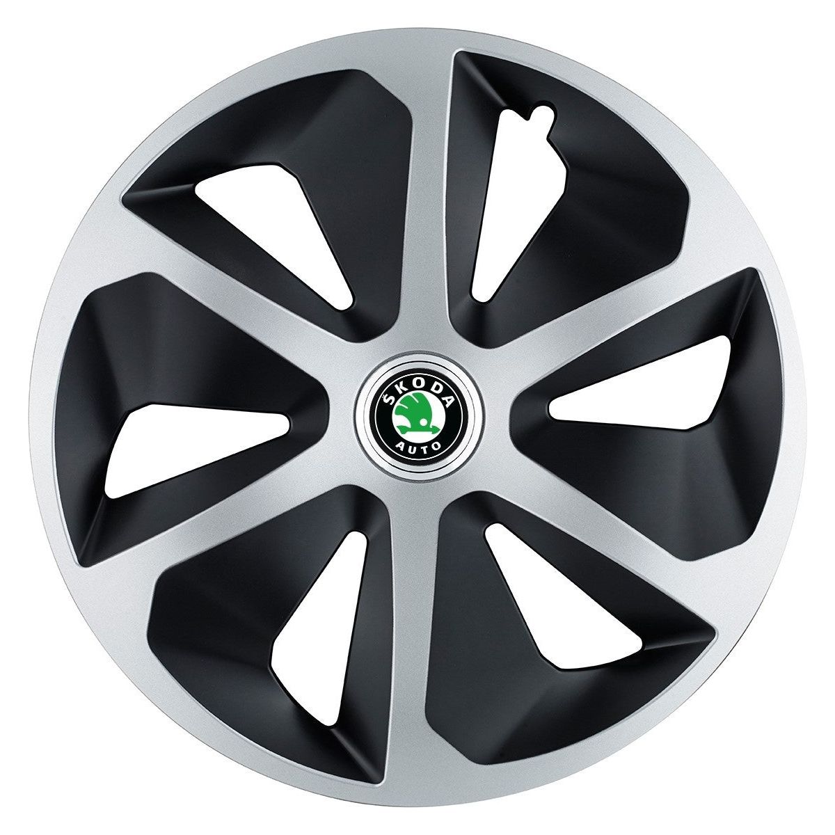 Set 4 capace roti Roco Gri-Negru R17 pentru gama auto Skoda