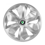 Set 4 Capace Roti Roco Gri R15, pentru Skoda