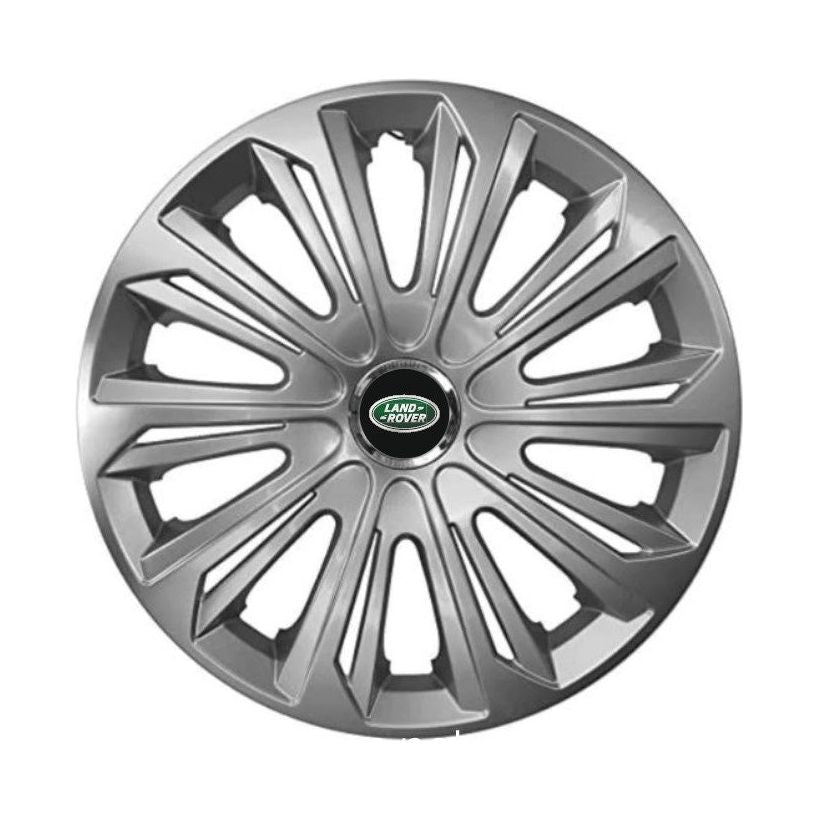 Set 4 capace roti Strong silver varnished R16 Compatibil Cu Land Rover