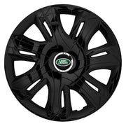 Set 4 capace roti Supernova black laquered R15 Compatibil Cu Land Rover