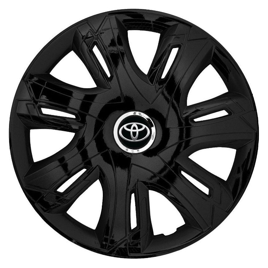 Set 4 capace roti Supernova black laquered R15 Compatibil Cu Toyota