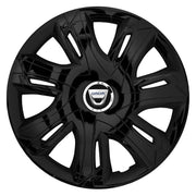 4 db-os Supernova fekete lakkozott R16 dísztárcsa szett, Dacia kompatibilis