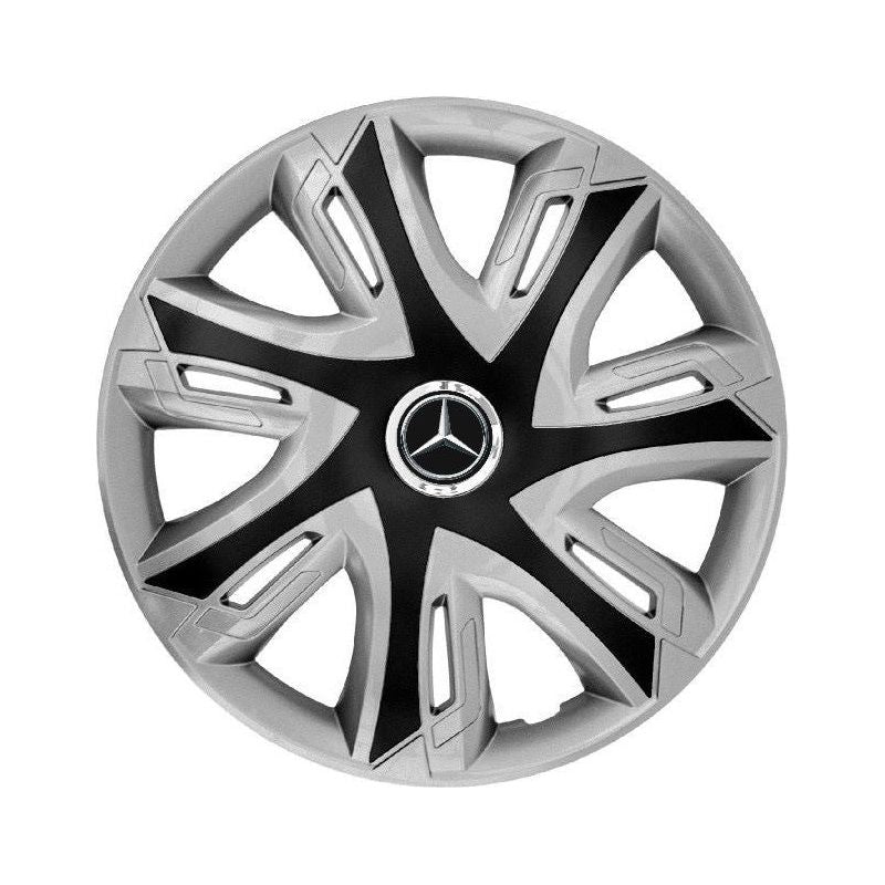 Set 4 capace roti Supernova silver/black R16 Compatibil Cu Mercedes-Benz