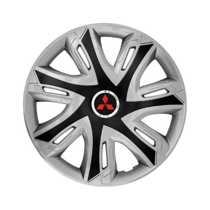 Set 4 capace roti Supernova silver/black R16 Compatibil Cu Mitsubishi