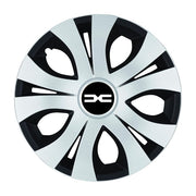 Set 4 Capace Roti Top Gri-Negru R14, Compatibil Cu Dacia Nou