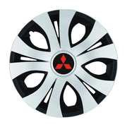 Set 4 Capace Roti Top Gri-Negru R15, Compatibil Cu Mitsubishi