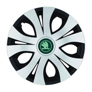 Set 4 Capace Roti Top Gri-Negru R16, Compatibil Cu Skoda Nou Verde