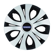 Set 4 Capace Roti Top Gri-Negru R16, Compatibil Cu Volvo