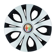 Set 4 Capace Roti Top Gri-Negru R17, Compatibil Cu Alfa Romeo