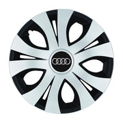 Set 4 Capace Roti Top Gri-Negru R17, Compatibil Cu Audi