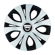 Set 4 Capace Roti Top Gri-Negru R17, Compatibil Cu Dacia