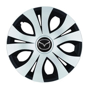 Set 4 Capace Roti Top Gri-Negru R17, Compatibil Cu Mazda