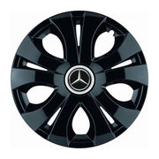 Set 4 Capace Roti Top Negru R16, Compatibil Cu Mercedes-Benz