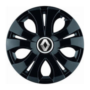 Set 4 Capace Roti Top Negru R16, Compatibil Cu Renault