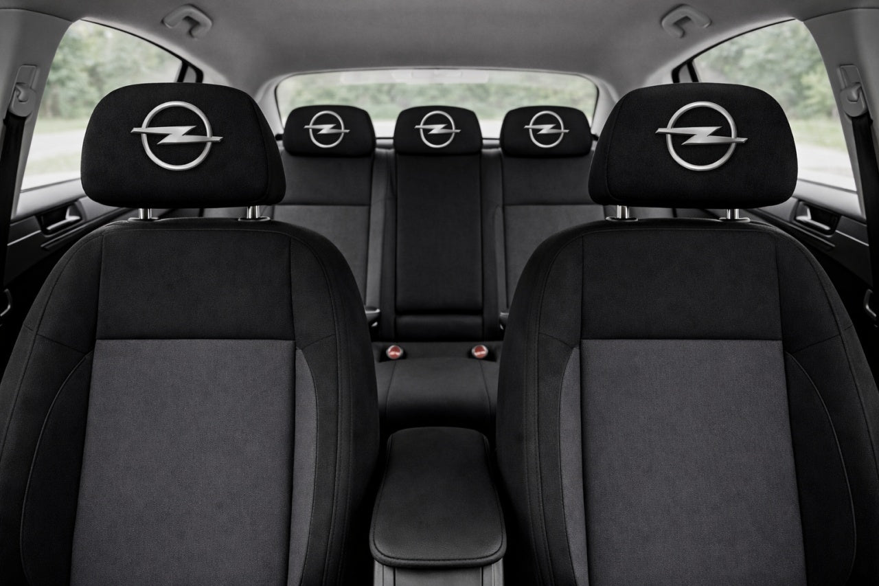 Set 5 huse tetiere negre, pentru gama auto OPEL