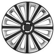 SET CAPACE ROTI 15` SILVER&BLACK Trend Gri Cu Inel Cromat