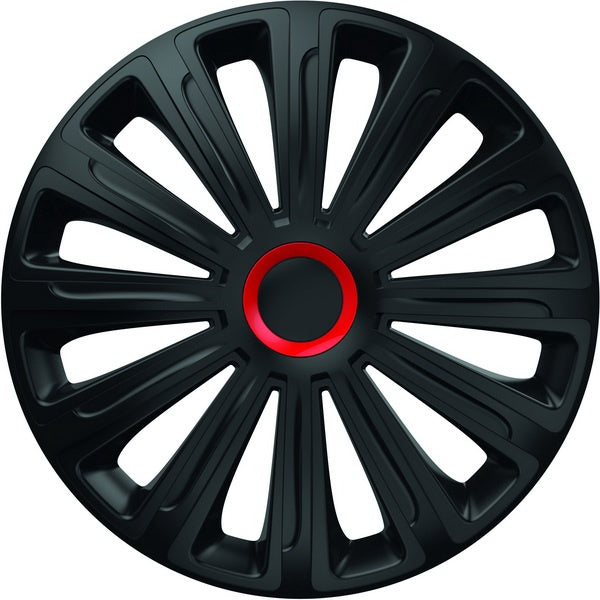 SET CAPACE ROTI 16` Trend Negru Cu Inel Rosu