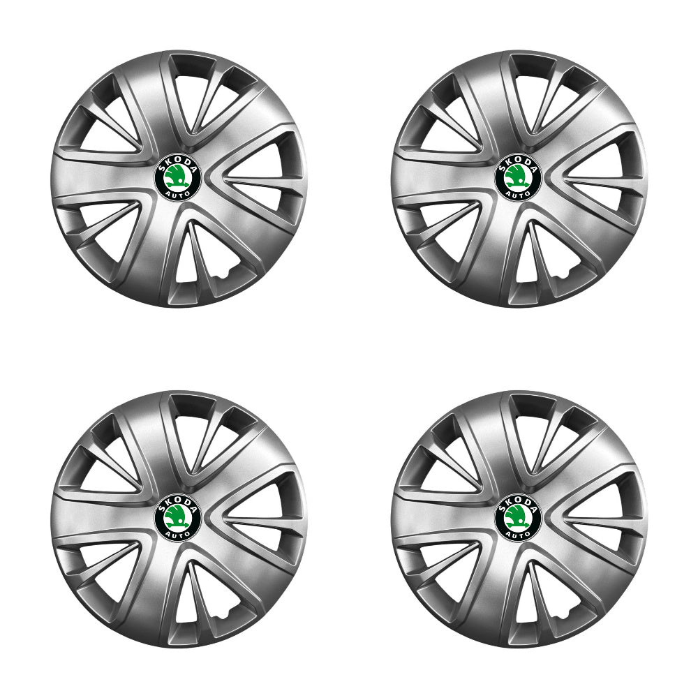 Set 4 capace roti potrivite jantelor de 16 inch compatibile gama SKODA model - 428