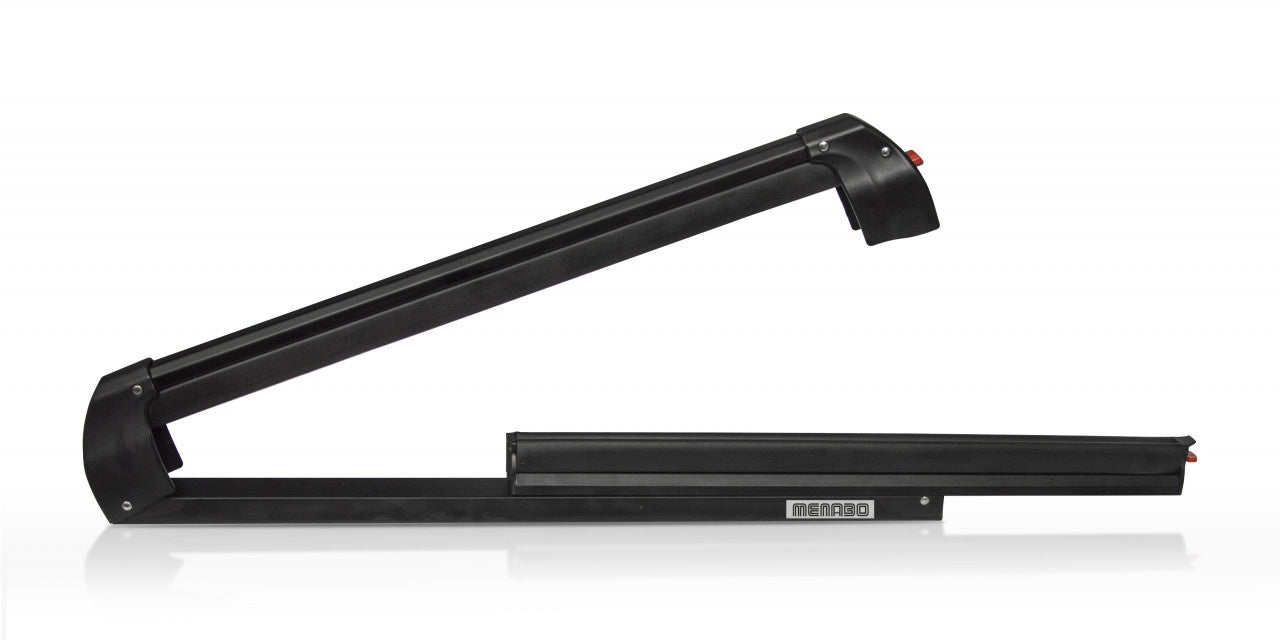 Suport schi snowboard Menabo Silver Ice BLACK pe bare transversale, 6 perechi ski / 4 snowboard