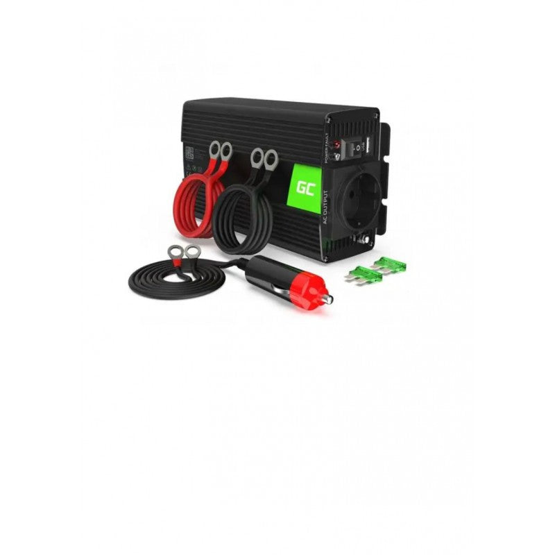 Invertor de tensiune 12V -> 230V, 500W, INV03DE, Greencell