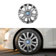 Set 4 capace roti potrivite jantelor de 15 inch compatibile gama VOLKSWAGEN model - 330, Sigla Albastra