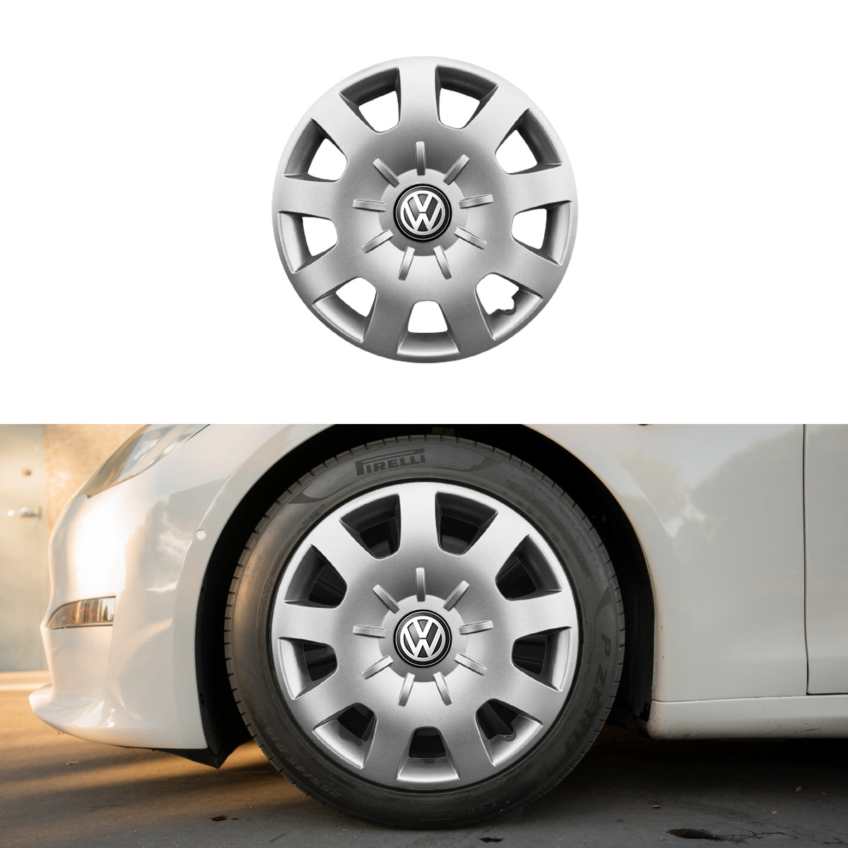 Set 4 capace roti potrivite jantelor de 15 inch compatibile gama VW Volkswagen model - 314